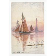 Eddystone Lighthouse Postcard Devon Art 5365