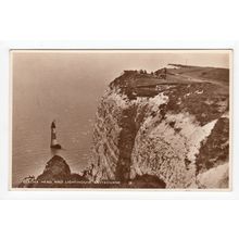 Beachy Head and Lighthouse Eastbourne RP Postcard East Sussex 35