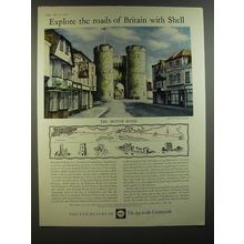 1964 Shell Oil Ad - art by David Gentleman - The Dover Road