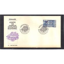 FDC Int'l Denmark Honoring USA Bicentennial (Cachet-U/A) CV01043