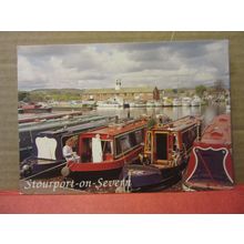 CANAL BASIN, STOURPORT-ON-SEVERN, WORCESTERSHIRE , unused postcard /