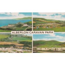 Alberlon Chideock Dorset 1970s Caravan Club Park Postcard