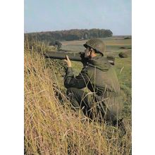 Belgium Army War M72 Law Anti Tank Weapon Rocket Launcher Postcard