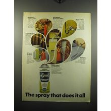 1972 Lysol Spray Disinfectant Ad - The spray that does it all
