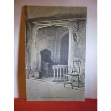 SIGN OF THE ANGEL, LACOCK, WILTS. unused antique postcard by E C Hunt . =