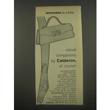 1956 Calderon Bag and Belt Advertisement - Casual Companions