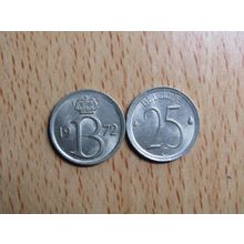 Belgium 1972 25 Centime Belgique (French Text) Coin