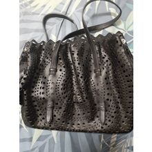 womens black shoulder / handbag 37 x 27cm