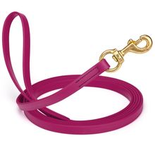 Dog Pet Leash Magenta Pink w/ Brass Hardware W 5/8" - L15'