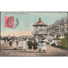 Band on the Promenade, Withernsea, Yorkshire, 1910 - Postcard - Esperanto