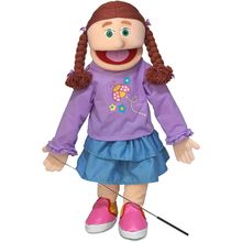 25" Amy, Peach Girl, Full Body, Ventriloquist Style Puppet
