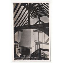 Roof Showing King Post Pilgrims Rest Tea Rooms Battle Postcard RP East Sussex
