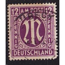 GERMANY Alliiert AmBri [1945] MiNr 0015 G ( O/used ) [02]