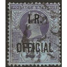 1892 O14 2 1/2d Purple/Blue Inland Revenue Official Good Used ..