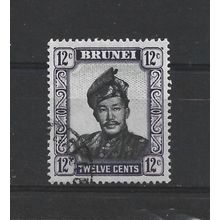 Brunei.SG107 12c Sultan Omar Ali Saifuddin.Fine Used.Aug25y