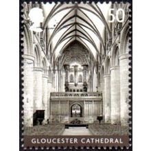 2008 Cathedrals. 50p Value. Gloucester Cathedral. Fine Used.