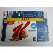 Kelloggs Special K 2023 Empty Cereal Box 500g Box only