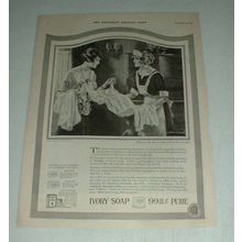 1921 Ivory Soap Ad w/ Art by Edward C Caswell