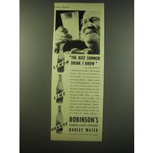 1940 Robinson's Barley Water Ad - The best summer drink I know