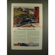 1941 Lincoln-Zephyr Car Ad - Mystery of Vanishing Hills