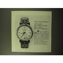 1964 Bulova Accutron Watch Ad - All The Parts