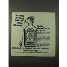 1972 Gordon's Gin Ad - One Thing Perfectly Clear