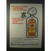 1972 Gordon's Gin Ad - Same Centuries-Olde Way