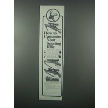 1982 Williams Gun Sight Ad - Customize Sporting Rifle