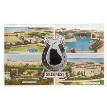 multiview, SKEGNESS, LINCOLNSHIRE .. used postcard 1955 postmark =
