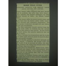 1913 Postum DRink Ad - More than ever
