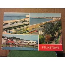 multiview, FELIXSTOWE Suffolk. unused postcard by E T W Dennis =