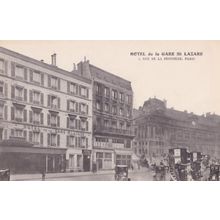 Paris Hotel De La Gare French Old Postcard