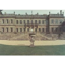 West Entrance Steps Dyrham Park National Trust Avon Royalty Postcard