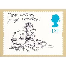 Dear National Lottery Prize Winner Competition Rare Postcard