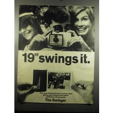 1966 Polaroid Swinger Camera Ad - 19.95 Swings it