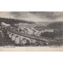 Sydney The Great Train Railway Zig Zag Old Australia Postcard