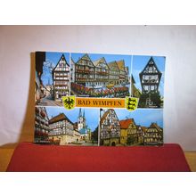 multiview, BAD WIMPFEN, GERMANY used postcard dated 1993 =