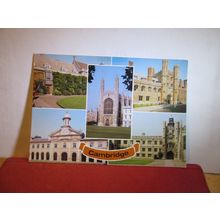 multiview, CAMBRIDGE used postcard c.1992 =