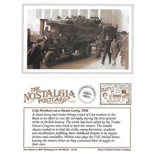 Postcard Steam Lorry William Hampton General Strike 1926 London City Workers