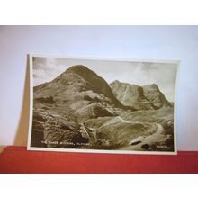 THE THREE SISTERS, Glencoe, Highlands Scotland unused postcard RP by Valentine =