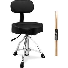 Ktaxon Drum Throne with Backrest, Oversized Motorcycle Shape Seat Height Adjusta