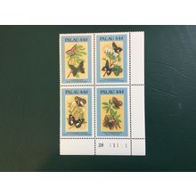 ICOLLECTZONE US Palau 121b-e Plate Block VF NH butterflies