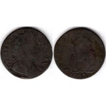 Great Britain. William III. Farthing 1697. dy21300