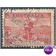 Australia 1936 SG159 2d Scarlet Submarine Telephone Cable Fine Used.