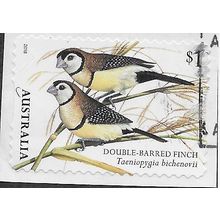 AUS 2018 $1.00 (S/A) 'BIRDS -FINCHES -DOUBLE' ON PAPER FINE USED (EBID26-002)