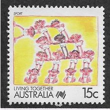 AUS 1988 15c 'LIVING TOGETHER - SPORT' FINE USED (EBID67-146)