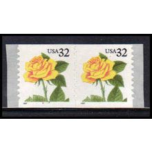 3054 32c Yellow Rose Very Fine MNH CNP Left 6777 PA1904