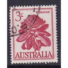 AUSTRALIA 1959 3/- WARATAH FLOWER USED SG326