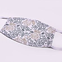 Line Drawing Hearts FLAT Face Mask[ ]