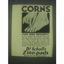 1931 Dr. Scholl's Zino-Pads Ad - Corns